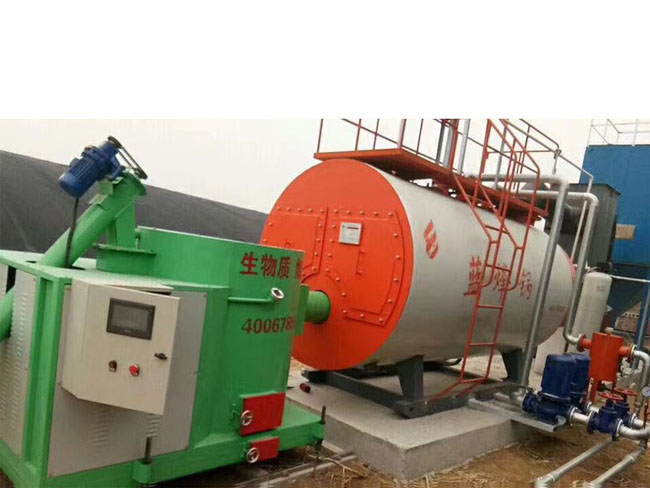 生物質(zhì)顆粒燃燒機    120萬大卡生物質(zhì)顆粒燃燒器配套2tWNS燃氣鍋爐.jpg